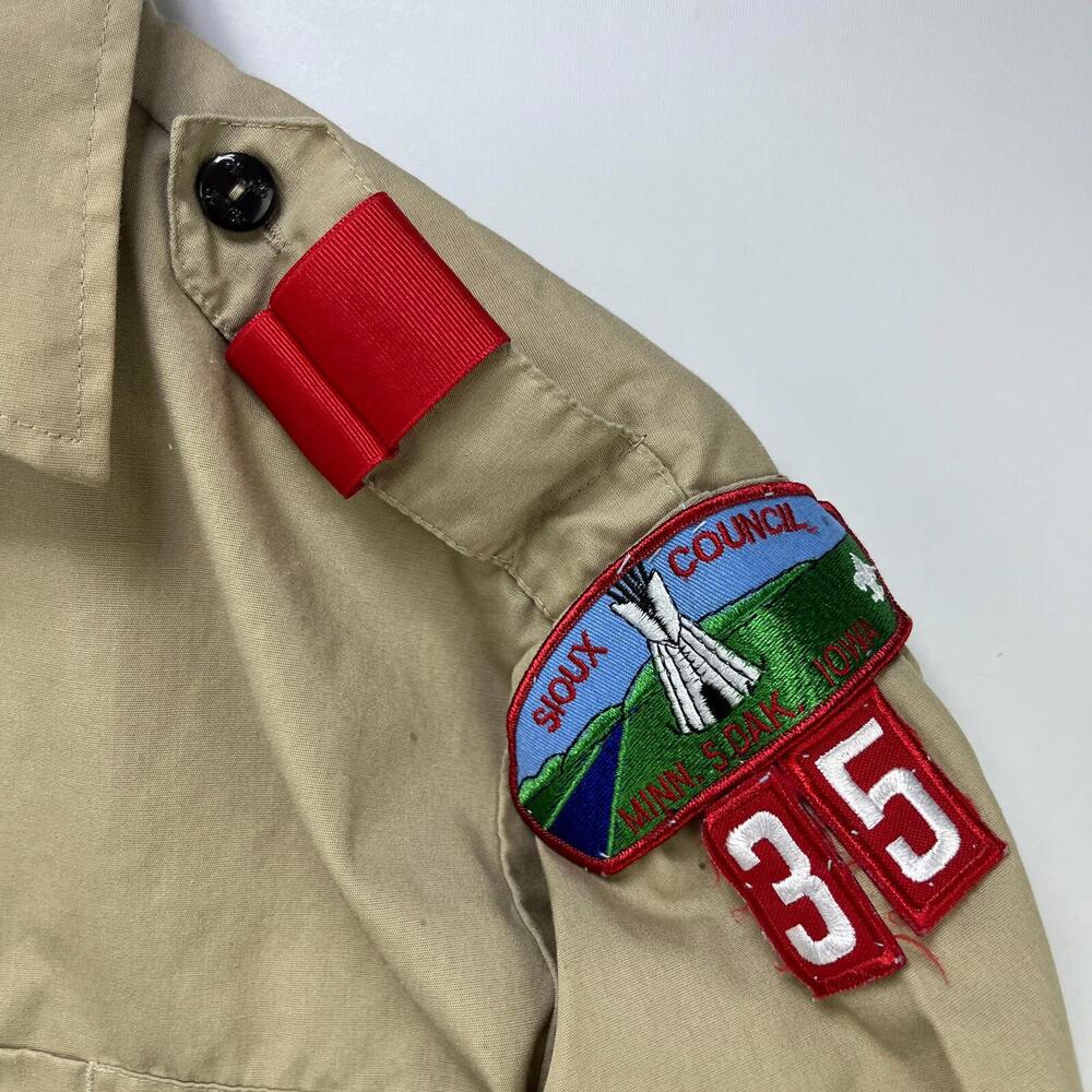 Vintage 80s Boy Scouts of America Shirt Youth XL - Picture 4 of 15